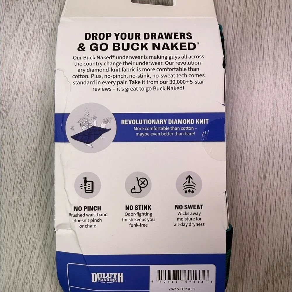 Duluth Trading Co Teal and Navy Boxer Briefs